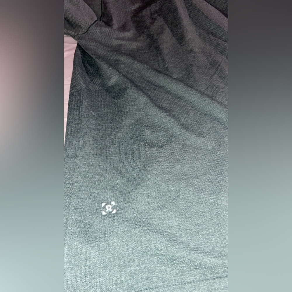 Lululemon Peloton Polo Shirt Mens Large Short Sleeve Green Logo Metal Vent Tech - Picture 4 of 5